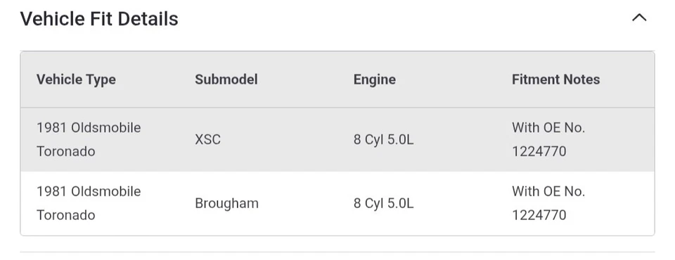Oldsmobile Toronado AC Delco® 1981 - ECM, 8 cilindros 5,0 L, con OE#1224770 Foto 2 de 4