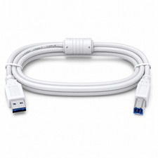 Câble USB 2.0 A-B compatible avec Canon PIXMA TR4755i 1,5 m blanc