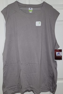 Russell Athletic Dri-Power 360 Performance Sleeveless Tee GRAY Size 2XL XXL NEW