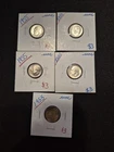5 Uncirculated 1955 Silver Roosevelt Dimes