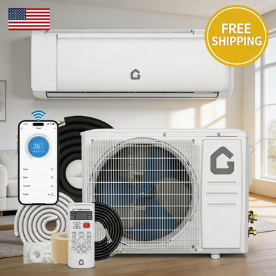 Ductless Heat Pump Air Conditioner 18.5 SEER2 230V Kit BTU 12000