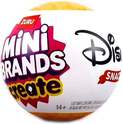 5 Surprise Mini Brands! Create Disney Snacks  Pack [1 RANDOM Item]