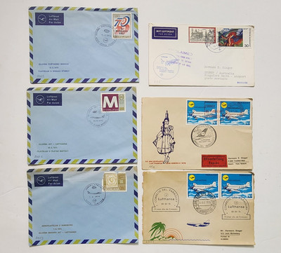 Lufthansa Airlines LOT OF ENVELOPES