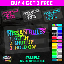 Nissan 4X4 car vinyl STICKER funny DECAL 4WD Van Truck Drift JDM