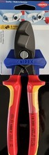 Image of Knipex 95 18 200 VDE Insulated Cable Cutter Shears 200mm Twin Cutting Edge 32023