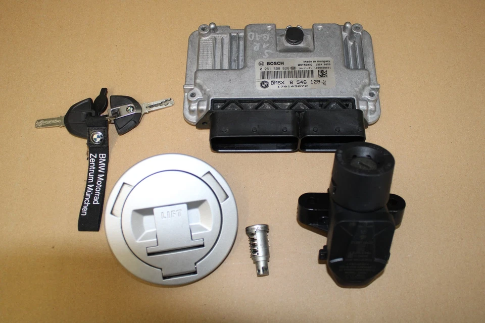 BMW S1000R K47 2013-16 SCHLOSSSATZ KEY LOCK SET ECU CDI ZÜNDSCHLOSS TANKSCHLOSS - Bild 4 von 4