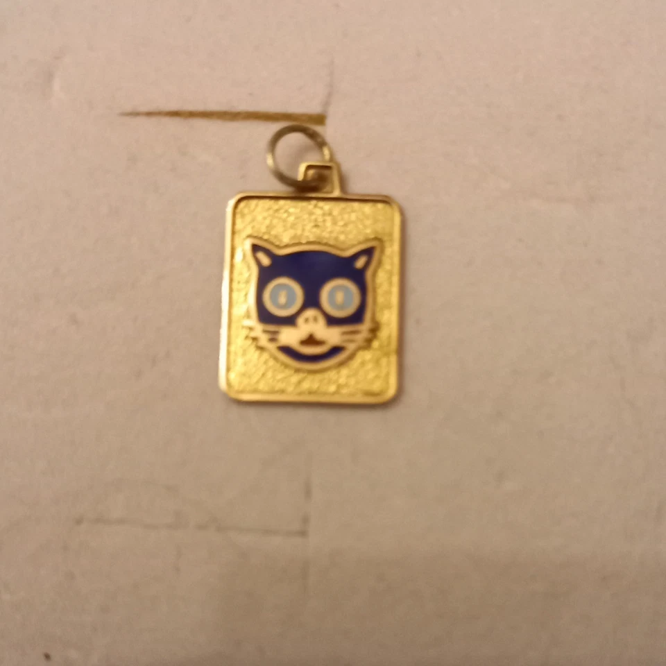 Kleiner Goldanhänger Katze 585