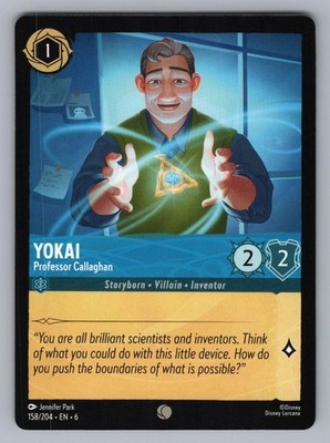 YOKAI - PROFESSOR CALLAGHAN 158/204 C LORCANA NM 6 PARK /-