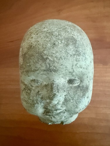 Art Deco 1920’s Witch Voodoo Shaman Solid Rock Or Metal Human Baby Head Psychic - Picture 20 of 21