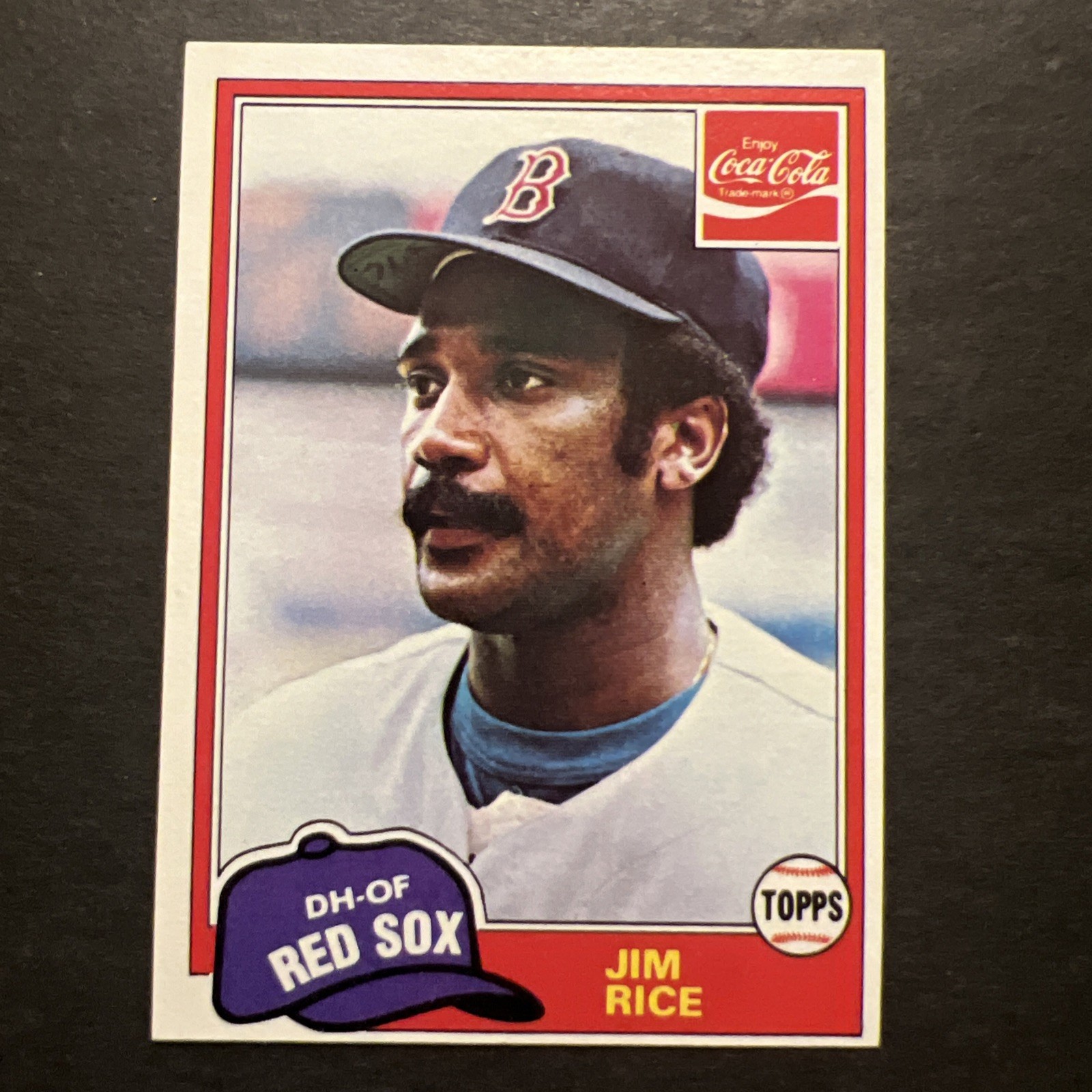 1981 Topps Coca-Cola Team Sets - Boston Red Sox Jim Rice #9