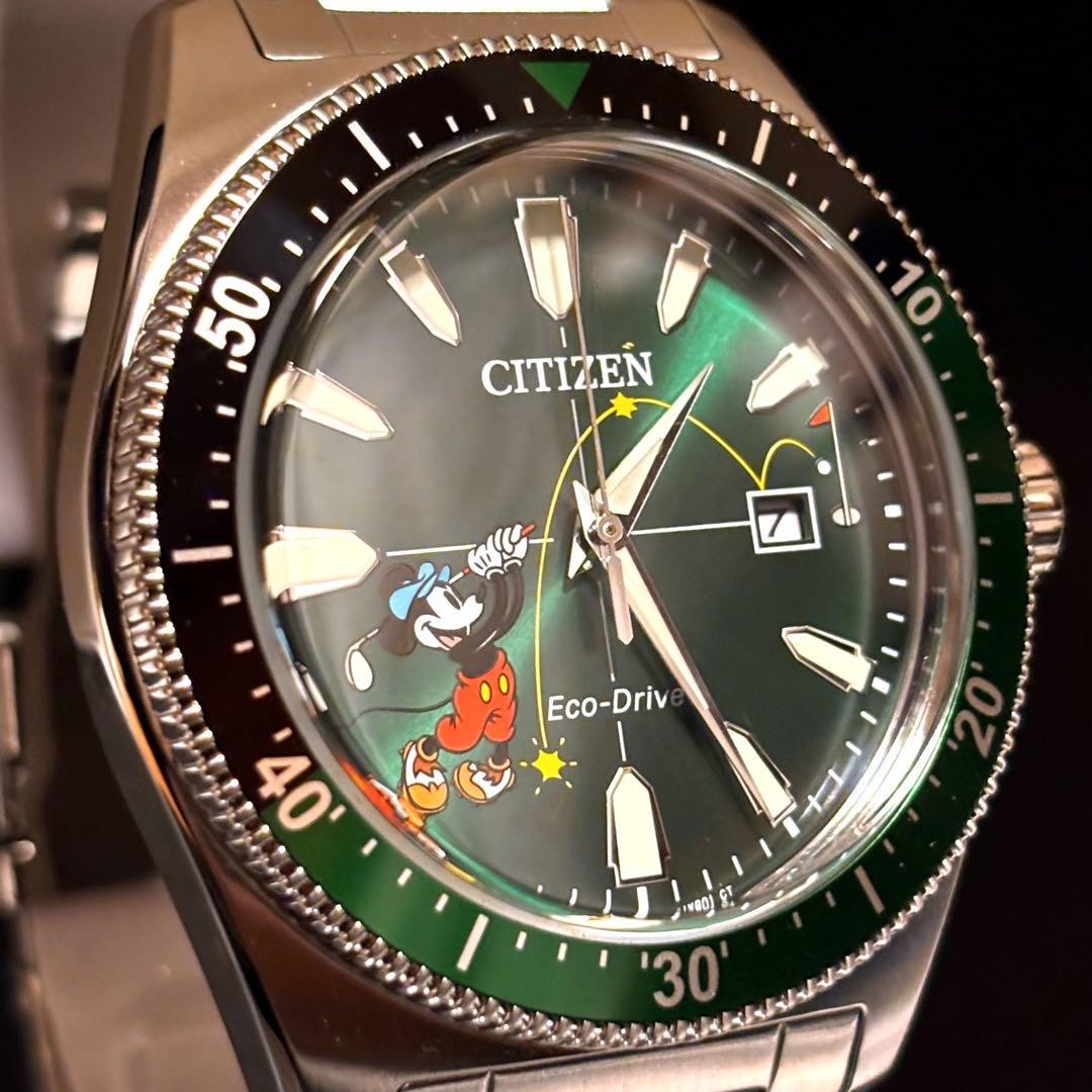 [Ultimate Playfulness] Citizen/Mickey Mouse/Golf/Men's Watch/Disney/Rare image 5