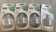 4-Packs Of Nuk Simply Natural 2pk Nipples 6 M Fast Flow BPA Free Anti-colic