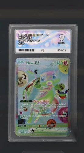 2026 Mew ex #158 Futuristic Rare ACE 9 MINT 30th Anniversary Pokémon UK Seller