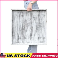 Extra Large Square Ottoman Tray Rustic Wooden Serving Tray Living Room Kitchen