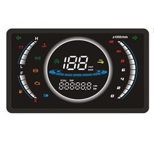 12V Universal Adjustable LED Digital Motorcycle Speedometer RPM Dashboard9278