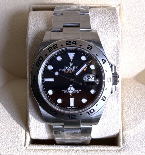 ROLEX Explorer II 216570 black WATCH New Full Set