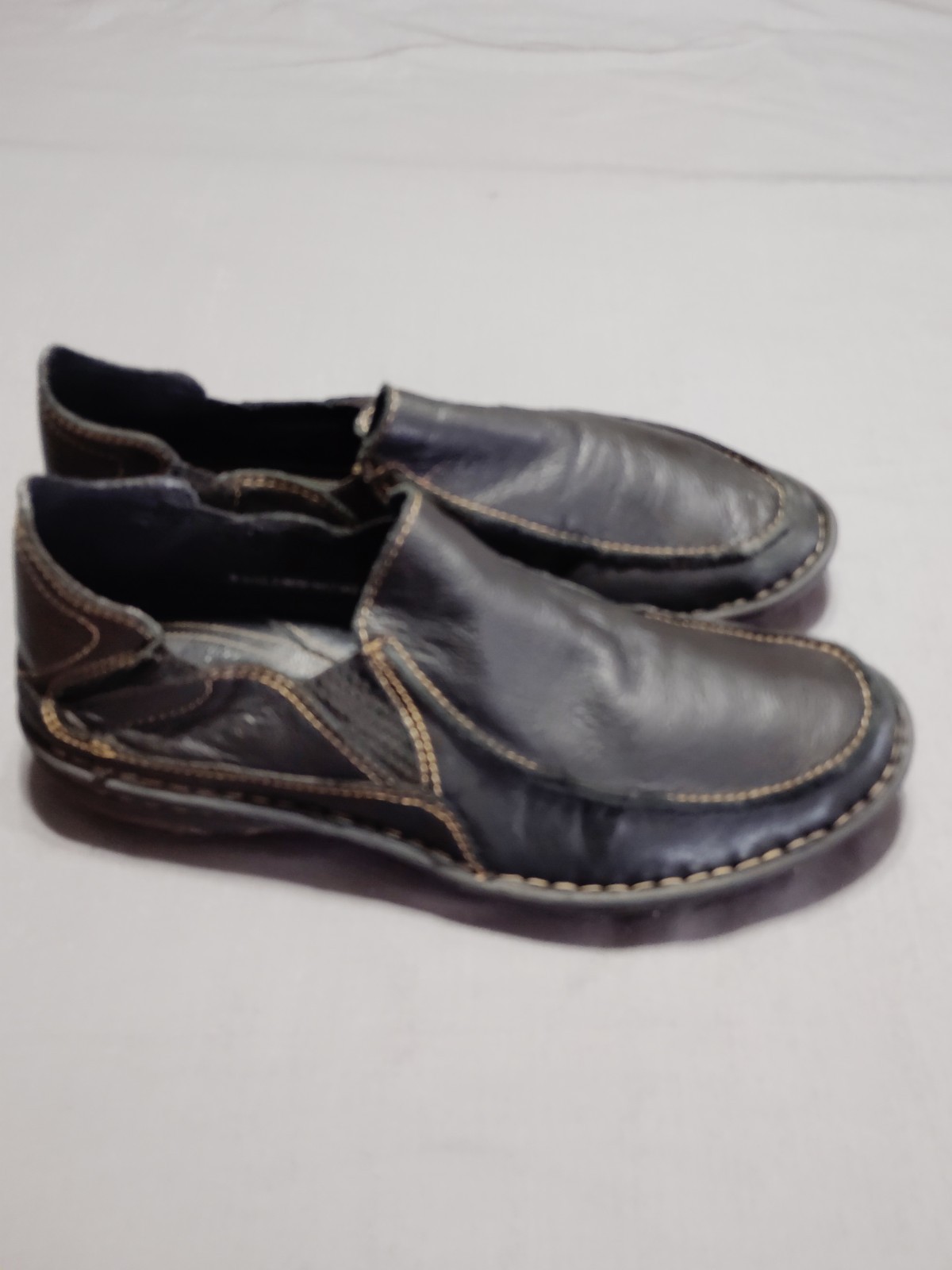Born Handcrafted Black Leather Casual Slip‑On Loafer Old Money Shoes Men 9.5 image 8