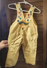 Yellow Vintage Teletubbies Overalls 18m Upcycled