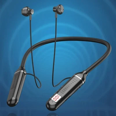 Sport Bluetooth In-Ear Kopfhörer G02 Headset mit Display IPX5 Wireless v5.2 - Bild 1 von 4