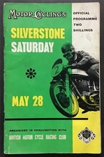 SILVERSTONE 28 May 1960 MOTOR CYCLINGS SILVERSTONE SATURDAY Official Programme