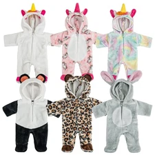 SMILESSKIDDO 6 Set Dolls Clothes Outfits Jumpsuits for 10 to 14 Inch New Born...