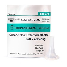 Silicone Male External Catheter, Self-Adhesive, Kink Resistant, Catheter, Uri...