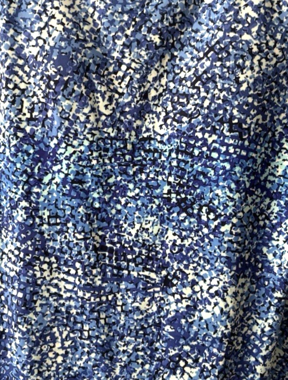 Tankini para mujer L.L.Bean azul sujetador incorporado forrado estampado geométrico Foto 2 de 4