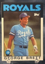 1986 TOPPS TIFFANY COLLECTORS SET #300 - GEORGE BRETT