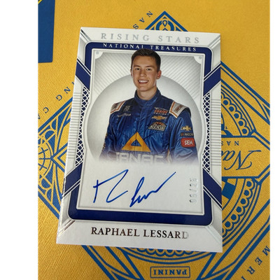 Panini National Treasures Rising Stars Rookie Auto Raphael Lessard #RS-RL /25 N 