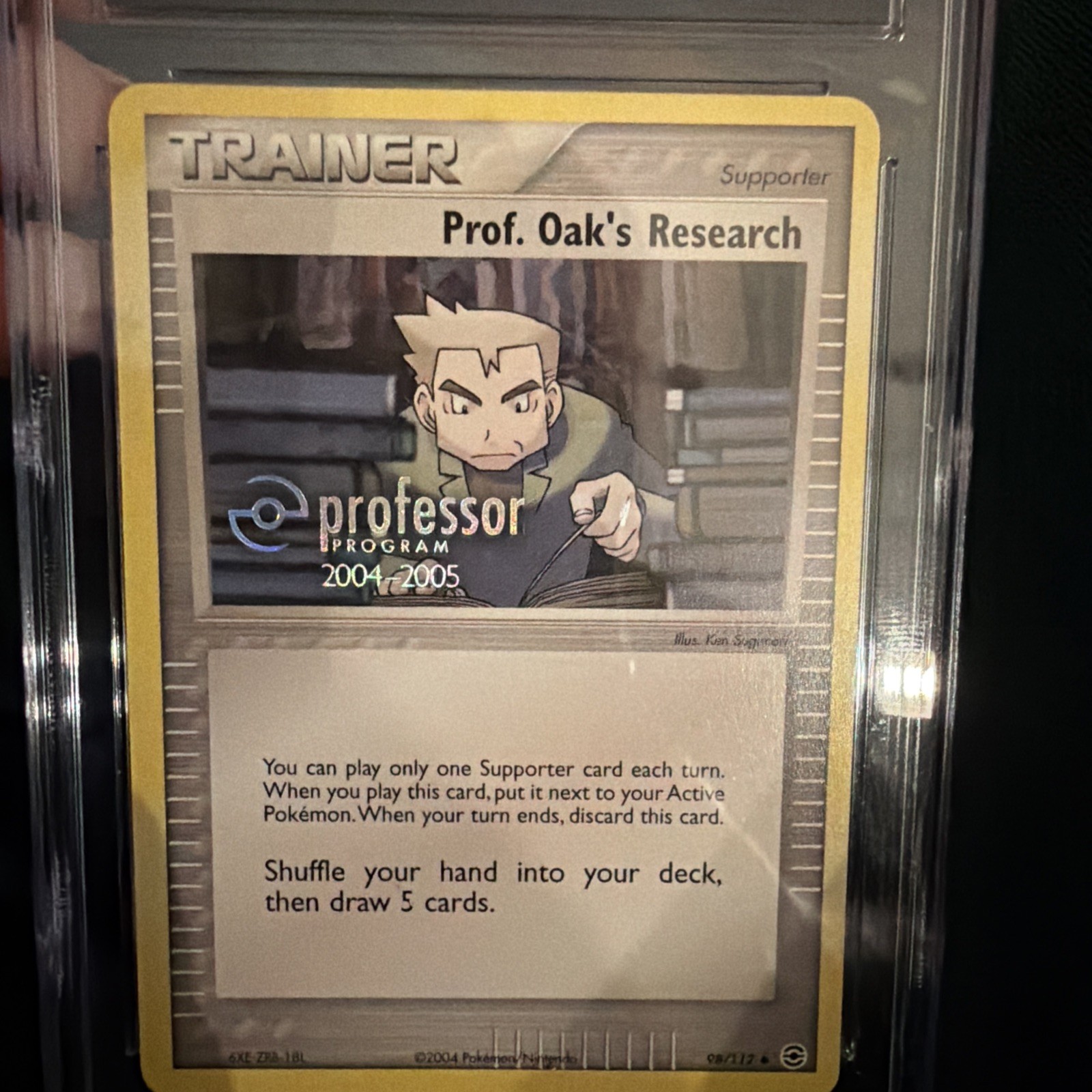 Pokemon Prof. Oak's Research Professor Program Promo Card 98/112  Near Mint