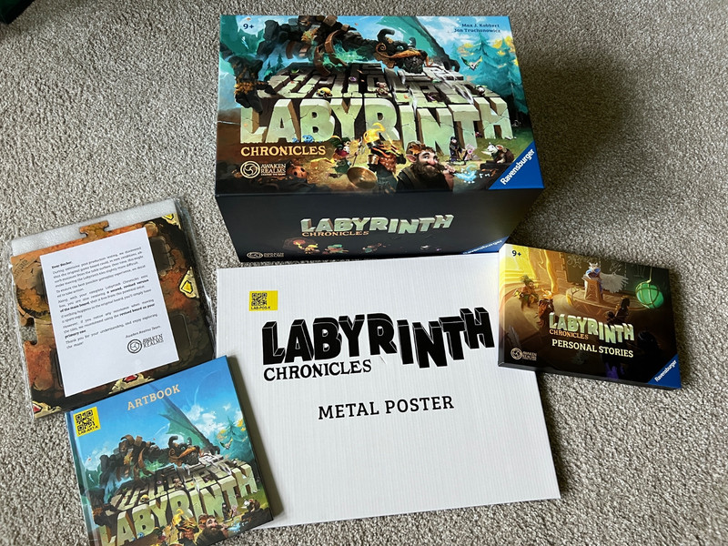 Labyrinth Chronicles - Awaken Realms/Ravensburger Board Game w/ Sundrop - All-in
