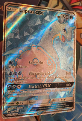 Lapras GX (Full Art) Ultra Rare SM Base Set 139/149 GD deutsch Pokemon Karte