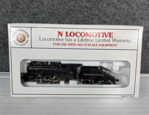Tren locomotora Bachmann escala N Pennsylvania #524 0-6-0 artículo #50564 interruptor | Condition: New