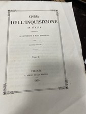 1860 History of the Inquisition in Italy Complete Work