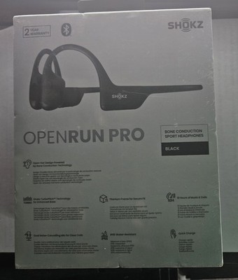 Shokz OpenRun Pro Bluetooth Sport Headphones - Black for sale