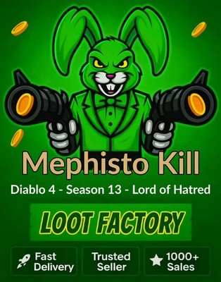 Diablo 4 S13 Season 13 - 1x - 10x Mephisto Kill with my Mats - D4 SC Boosting