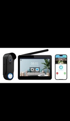 ACEBELL WiFi Wireless Video Door Phone, 1080P Türklingel Kamera mit 7 Zoll Monitor