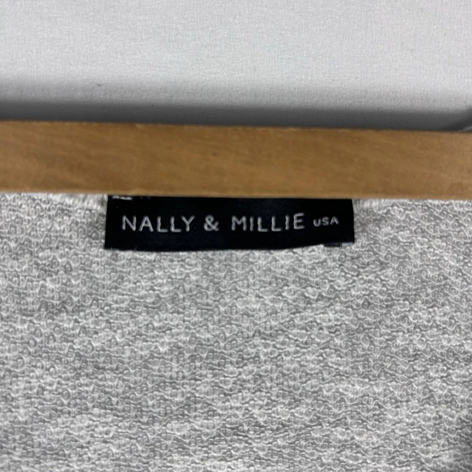 Nally & Millie 女式 XL 长袖 Gauzy 轻便毛衣美国制造 — 第 4/4 张图片
