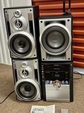 Panasonic SA-AK750 HiFi 5Disc CD Stereo Changer Cassetta Radio USB con Altoparlanti