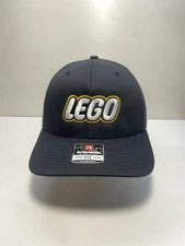 Lego Logo Hat Black/black Adjustable Embroidered Logo Legoland Richardson 112