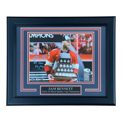Sam Bennett Autographed Florida Panthers Conn Smythe Trophy Deluxe Framed 8x10 P