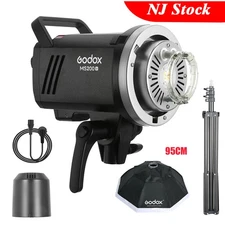 US Godox 200W MS200V MS200-V Studio Strobe Flash Light + 95cm Softbox Stand Kit
