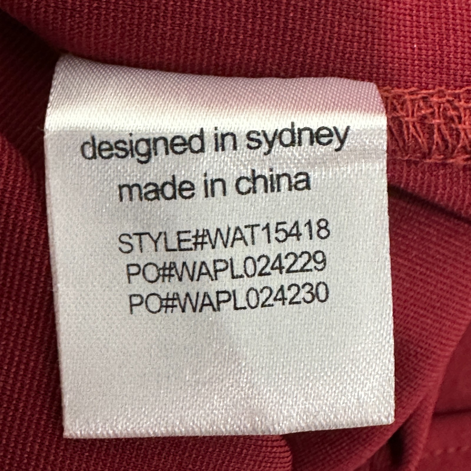 Atmos & Here Dress Women AU 6 Red Knee Length Stretch Ruched Side image 5