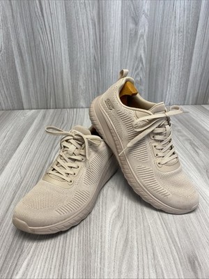 Skechers Natural Bobs Squad Chaos Face Off Schnürschuhe Mesh\ Strick Größe 7-teilig