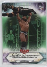 2021 Topps WWE Raw Dark Green 50/99 Apollo Crews #58 0h1