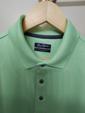 New Ben Hogan M Seafoam Pastel Green Colored Cotton Golf Polo Size medium