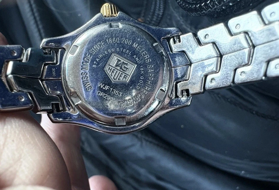 TAG Heuer Link womens Watch WJF1353 MOP & diamond dial  SS and 18kbezel fit 6.5” - Image 4 of 4