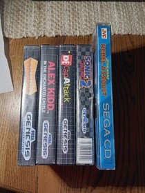 Sega CD Console CIB (With Box, Solid Condition, With 7 Games, NO CONTROLLER)