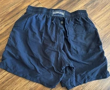 Vilebrequin Swimming Shorts Plain Navy Blue Medium Turtle Trunks Mens