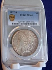 1897-S $1 MORGAN 90% SILVER DOLLAR  PCGS MS61                    #MF-4138